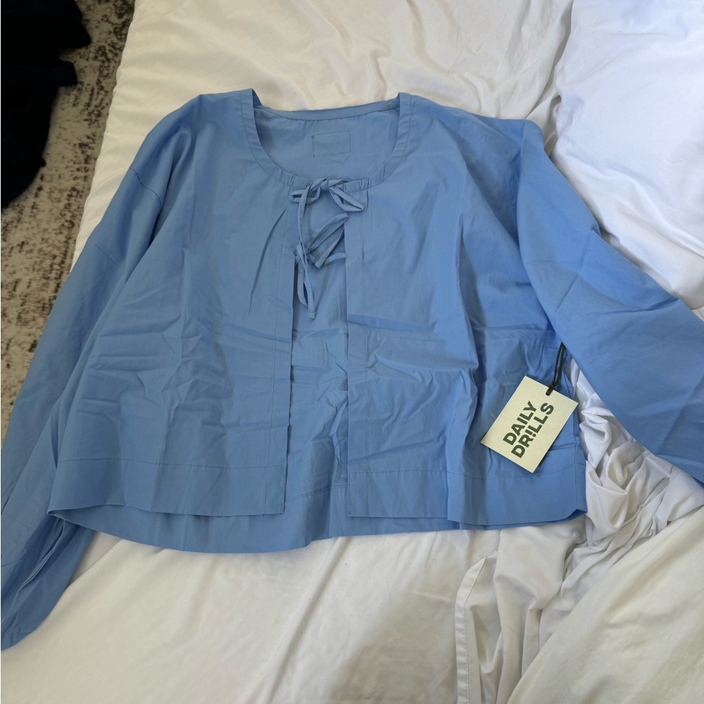 Daily Drills Poplin Tie Top